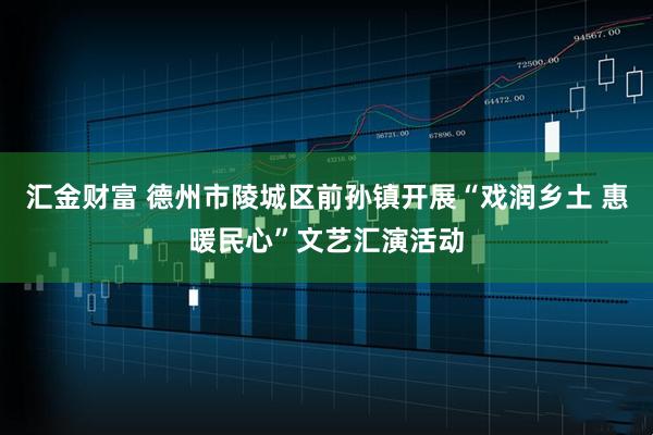 汇金财富 德州市陵城区前孙镇开展“戏润乡土 惠暖民心”文艺汇演活动
